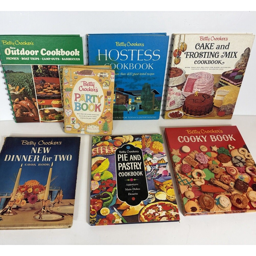 Betty Crocker Vintage Cookbooks Lot Of 7 Books 1960s-1970s